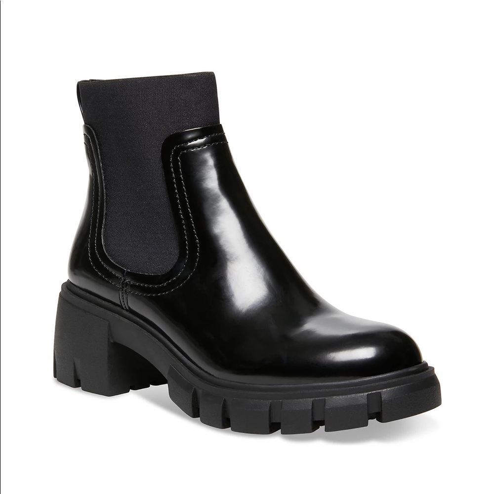 Black Steven NY Lug Sole Hallsey Booties